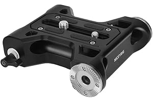 NICEYRIG Baseplate con supporto ARRI rosetta e morsetto asta da 15 mm per Canon C100/C300/C500 Sony FS7/FS5/FX9 Red DSMC2 Kinefinity Cinema Camera - 401