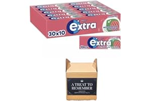 SHANZA DEPARTMENTAL'S Extra Watermelon Flavour Sugar-Free Chewing Gum 10 Pieces, 14g - Refreshing Sugarfree Gum with Sweeteners (30 Packs)