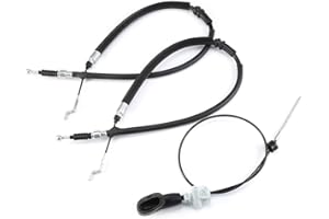 ISINEVER 3 TLG. Handbremsseil Bremsseil Handbremse Hinten Links und Rechts Kompatibel mit VW Transporter Bus T4 7D0609701A 701711476A