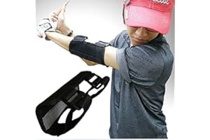 ‎QIILU Qii lu Golfschwung-Trainingshilfen, Golf-Ellbogen-Schwingen-Trainer-gerades Praxis-Ellbogen-Klammer-Schwingen-Trainer-Warnungskorrektor-Golfspieler-Zusatz