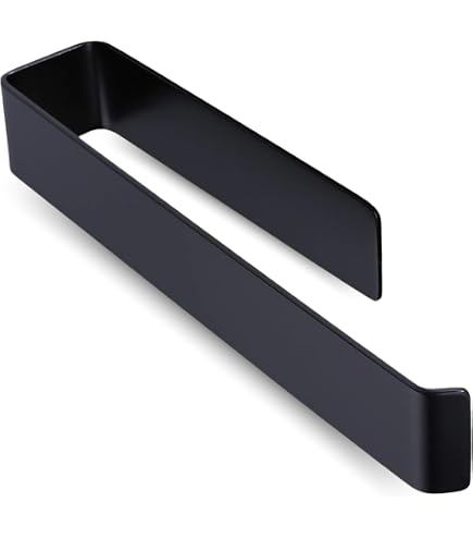 Toallero De Pared Negro Mate - Acero Inoxidable, Diseño Cuadrado, 27x8x5.5 Cm, Incluye Kit De Fijación