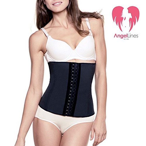 Angel Lines Waist Trainer Cincher Belly Vest - Reduce your size instantly - Black-XL