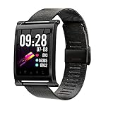 Smartwatch , IPS 1.3inch Farbbildschirm Blutdruck / Blutsauerstoff / Herzfrequenz / Monitor Smart Armbanduhr IP68 Wasserdichter Schrittzähler Sport Fitness Tracker Uhr (Schwarzer Milanese)