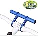 Produktbild Homeet Fahrrad Extender Halterung Taschenlampe Fahrradlenker Halterungen Zubehör Extender Halterung 20CM, für Fahrrad Licht, Tacho, GPS-Geräte, Sport Kamera oder Smartphones Blau + Aluminiumlegierung