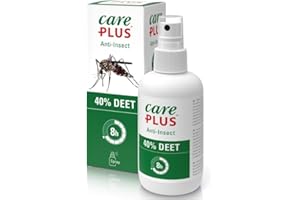 RENNER XXL Care Plus Mückenschutz Spray 40 % DEET – Insektenschutz für Tropen & Europa – Gegen Mücken, Zecken & Stechfliegen – Mit Kulturbeutel - 200 ml