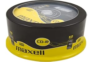Maxell CD-R 52x tomma skivor 700 MB extra skydd (50 diskpaket - spindel)
