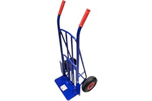 CILVANI SRL Carrello Portapacchi professionale blu ribalta ruote pneumatiche portata 200kg