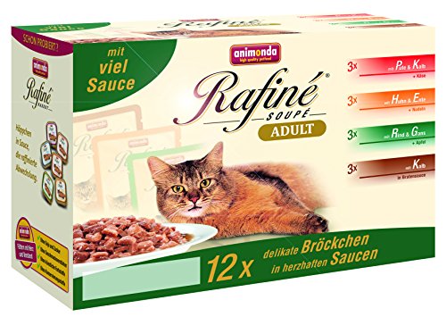 Animonda Rafine Soupe Adult 12 x 100 g Multipack, 4er Pack (4 x 1.2 kg)