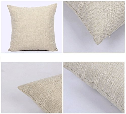 Cosanter Grün Pflanze Kissenbezug 18″x18″ Lendenkissen Bettkissen Pillowcase Hülle Haus Couch Stuhl Zimmer Auto Deko (2) - 5