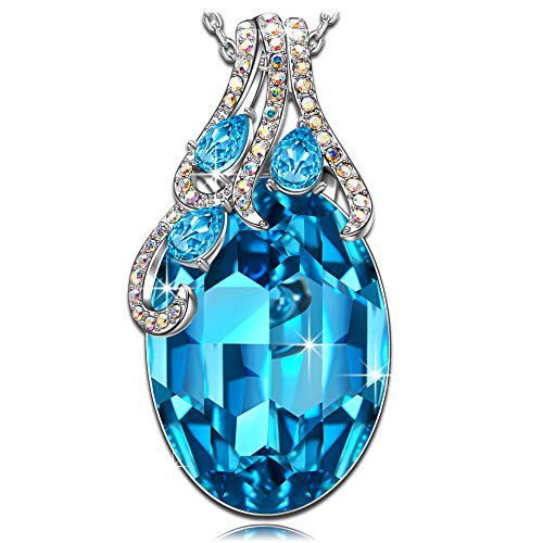 Kate Lynn Cadeau Noel Cadeau Femme Cadeau Anniversaire Colliers Femme Composés de Cristaux de Swarovski Bijou Bijoux Fantaisie pour Elle Fille Dame Maman Mère Collier Swarovski Femme