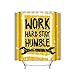 Produktbild NDJHEH Shower Curtain Work Hard Stay Humble Inspirational Quote Poster Prefect Artwork Your Home Office Excellent Gift Friends 60 * 72 inch