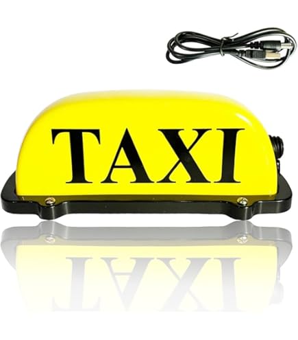 Ondertekent De Het Taxi Lichte Teken of Cabine in Kleurloze Witte En Rode Kleur Met Witte