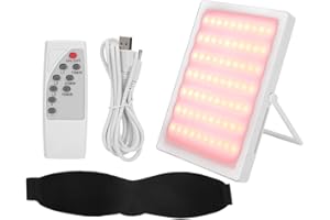 HURRISE Fototerapia Facciale, Solarium Per Viso E Parte Superiore Del Viso Con Telecomando, Terapia Della Luce A Solarium Per Led Per Ringiovanimento Della Pelle