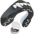 Proberos® Mouthguard, Printing Pro Mouth Guards, Boxing Mouthguard, Sports Mouth Guard for Boxing, MMA, karate, taekwondo, Football, Basketball, Hockey, Jiu Jitsu, (Adults 12+ Years, Black Fangz)