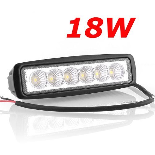 MIRACLE 18W Lámpara de inundación,LED barra de luz para Alta Potencia Blanco 12V 24V