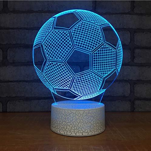 Preisvergleich Produktbild Nachtlichter 7 Farbwechsel Fußball Modellierung Usb Schlaf Gradient Tischlampe 3D Visuelle Kreative Led Nachtlicht Leuchte Wohnkultur