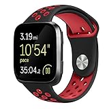 Armband Für Fitbit Versa,Sopear Mode Silikon Sport Atmungsaktiv Ersatz Armband Smart Armband Uhr Handgelenk Band Strap für Fitbit Versa Smartwatch