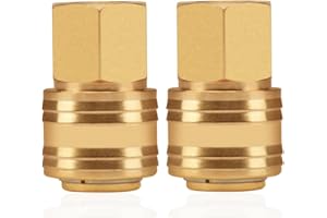 SUKUDON 2 szt. złączka pneumatyczna wtyczka wewnętrzna 1/4" gwint wewnętrzny mosiądz IG 1/4 cala wtyczka sprzęgła puszka złączka wtyczka węża wtyczka zaworu wtyczka gwintowana