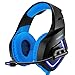 Produktbild Fcostume Over-Ear-Headset, Onikuma PC Gaming Headset für PS4 Xbox One, 3.5 mm Stereo USB LED-Kopfhörer (Himmelblau)
