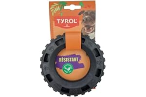 Tyrol Cronos Range - Juguete para Perros con depósito de golosinas (15 cm, Fabricado en Europa)