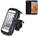Produktbild Fahrradhalterung für Wileyfox Spark +, Handyhalterung Lenkstange Fahrrad Halter Motorrad Bike mount Smartphone Halter Wasserabweisend, regensicher, spritzwasserdicht