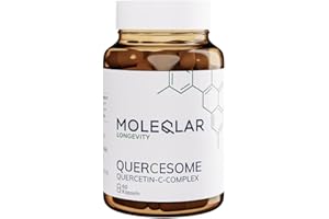 ‎MOLEQLAR MoleQlar® Quercetin-C-Komplex hochdosiert | 60 Kapseln veganes Premium Quercetin | 500 mg Quercetin-Phopholipid pro Portion | 20x bessere Bioverfügbarkeit als Pulver | Laborgeprüft in DE