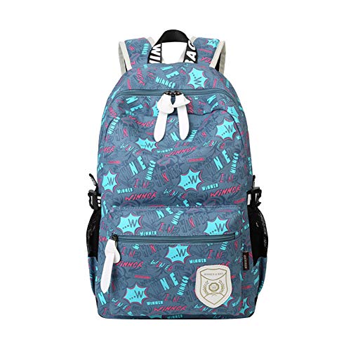 Preisvergleich Produktbild Dosige 1 Stück Schulranzen Beiläufig Schulrucksack Mädchen Teenager Print Damen Backpack Rucksäcke für Die Schule 46 * 29 * 15cm Hellblau