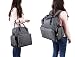 Zicac Baby Dot Printed Multi Function Large Capacity Waterproof Oxford Diaper Nappy Changing Bag Nursery Top Handle Satchel Bags Set Mummy Backpack Shoulder Bag (Black)