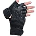 Produktbild GKPLY Gym Handschuhe Für Kraftdreikampf, Krafttraining, Radfahren, Radfahren, Premium-Qualität Gewichte Hebe Handschuhe Workout Handschuhe Volle Palm Schutz, Am Besten Für Männer und Frauen,Black,L