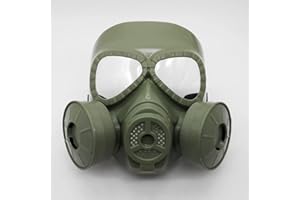 Nunubee Máscara táctica de paintball, máscara de gas simulada de cara completa para cosplay, Halloween, juego de guerra de disfraces