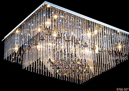 Preisvergleich Produktbild Neue moderne dekorative Hauptbeleuchtung der Rechteckleuchterkristalllampe LED luminares