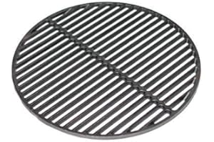 YNNI KAMADO TQZW21 46.5cm Heavy Duty 5.7kg Round Cast Iron Grate BBQ TQZW21