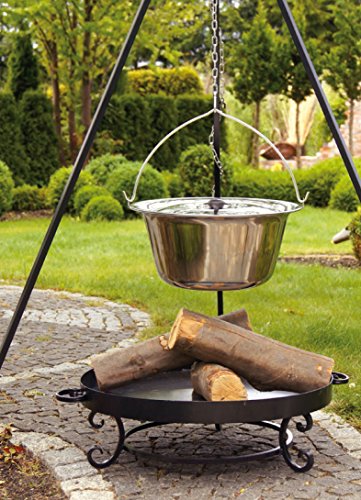 Gulaschkessel mit Deckel Edelstahl 14l - 4