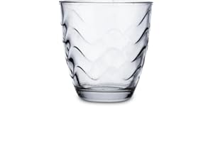 Quid Waves Set 6 bicchieri bassi vetro 26 cl beccuccio adatto frigorifero non adatto microonde ecologico