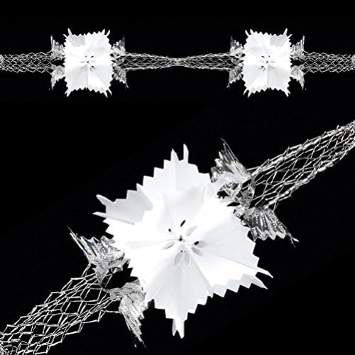 Uwant Fashion Christmas Foil Ceiling Decorations Garlands Stars Snowflakes ¨C silver tone & White