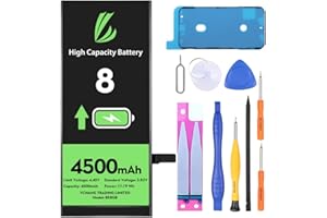 LL TRADER Akku für iPhone 8, 4500 mAh, Lithium-Ionen-Akku, hohe Kapazität, mit Reparaturwerkzeugen