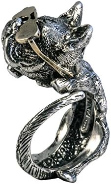French bulldog with Rayban sunglasses - Sterling silver 925 - Dog ring