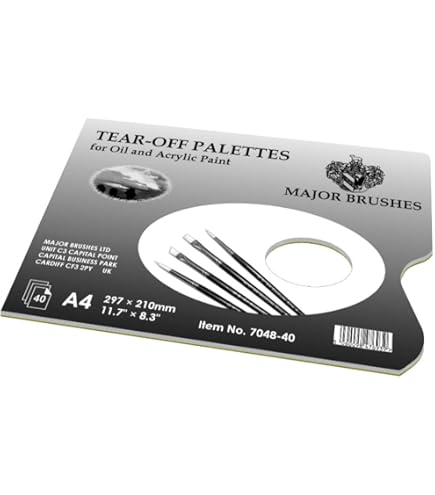 DALER-ROWNEY | System3 serie 55 penseel plat korte steel - synthetisch haar