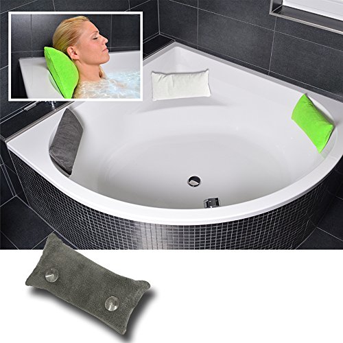 JEMIDI Badewannenkissen Relaxkissen Kissen Wellnesskissen Kissen Körnerkissen Badewannen Anthrazit - 5