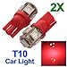 Produktbild Runfon 2x T10 W5W 5 SMD 5050 LED Rot Auto Standlicht Lampe licht R¨¹ckleuchte 100% Neu