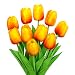 Produktbild Vegena Künstliche Tulpen [10 Stück], Unechte Blumen Deko Gefälschte Blumenstrauß Seide Wirkliches Berührungsgefühlen, Braut Hochzeitsblumenstrauß für Haus Garten Party Blumenschmuck