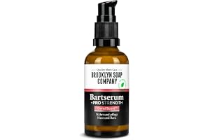 Brooklyn Soap Company, Activator skäggserum + Pro Strength 50 ml - Serum för skäggtillväxt - Beard Growth Serum för tätare skäggtillväxt med aktiv ingrediens och koffein