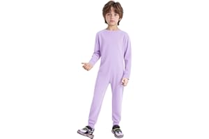 Xnihocha Girls Boys Special Needs Adaptive Clothes Anti-Strip Full Body Romper Kids One-Piece Jumpsuit Onesies Bodysuit