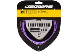 Jagwire - Kit di guaina e cavi per deragliatore Sport Shift per adulti, unisex, colore: malva, taglia unica