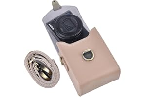 Rieibi Camera Case for Sony RX100 & HX Series - Retro Leather Case for Ricoh GR IIIx/Ricoh GR III II/Canon G7X II/G7X III / SX720/SX730/SX740 / G9X/G9X II - Khaki