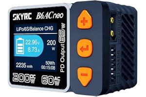 Charger SkyRC B6AC Neo | Liten smart laddare för RC-batteri, LiPo/Life/LiIon/LiHV-batteri (1-6s), NiMH/NiCd (1-15s) batterier