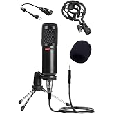 Lastvoice BM800 Full Black Kondenser Youtuber Mikrofon, 7.1
