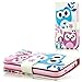 Produktbild Saxonia Tasche Samsung Galaxy S4 Mini Hülle Flip Case Schutzhülle Handytasche mit Kartenfach Motiv Verliebte Eulen