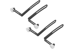 DILWE RC Car Shell Body Mount L-Bracket, 4szt Metal Shell Body Mount L-Bracket z magnesem do Axial SCX10 1/10 Skala RC Crawler Czarne akcesoria RC