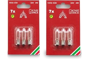 1042-030 Konstsmide Spare Replacement Welcome Candle Arch Light Bulbs, 34 V, 3 W, 6 Bulbs by Konstsmide